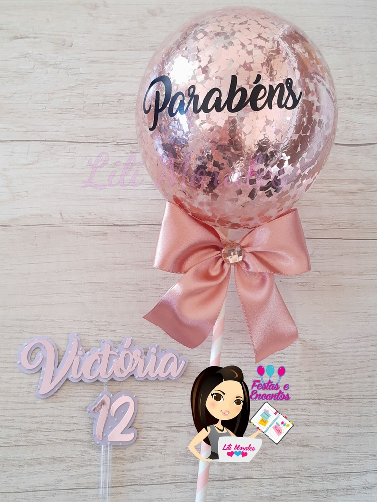 Topo de Bolo Barbie Star - Personalizado com nome e idade