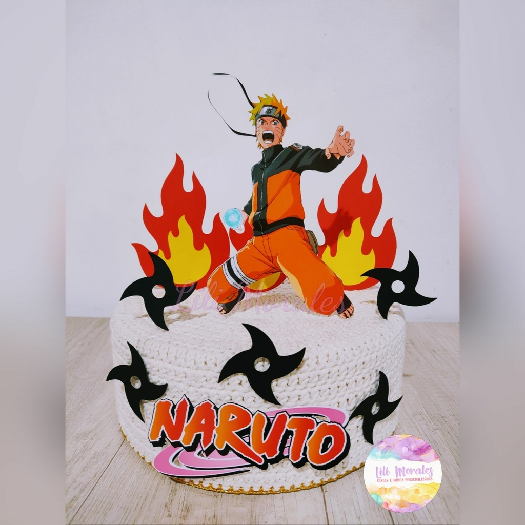 Topo de bolo Naruto  Bolo naruto, Festa infantil naruto, Aniversário naruto