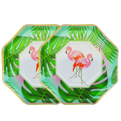 Platos Flamencos Verde