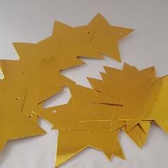 Guirnalda Estrellas Metalizadas Doradas - comprar online