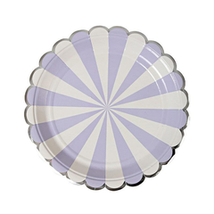 Platos Rayados Lila