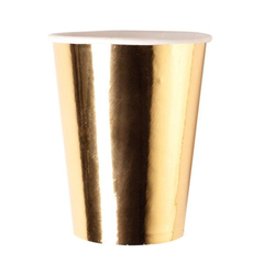 Vasos Metalizados Dorados