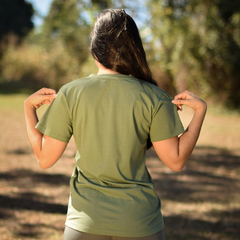 T-shirt Trilobita Verde - Malha Ecológica / Feminina na internet