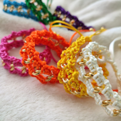 Bracelete Crochê no fio de Seda - loja online