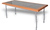 MESA 1,80 X 0,80 TAPA LAMINADA CON BORDE ENCHAPADO Y BASE ITALIANA 1 1/2″ (1043)