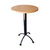 MESA BAR 60CM REDONDA TAPA MELAMINA BASE ARAÑA ALTA (1089)