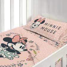 sabana cuna Algodón Mickey Minnie. Para colchón de 120x60 - Casa Fontana
