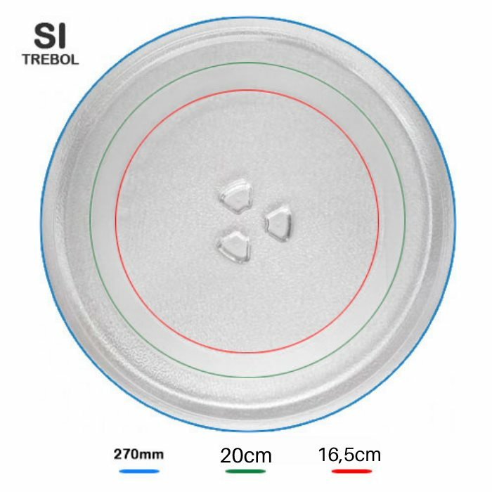 Plato Para Microondas 270 Mm Trebol 