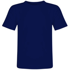 Camiseta Algodão - Azul Marinho