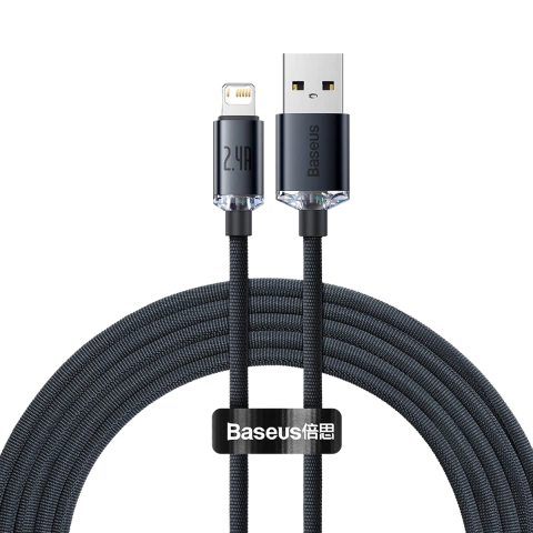 Cable USB a Lightning - Crystal Shine - 2Mts - Baseus