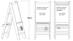 Pizarra de pie roja doble - comprar online