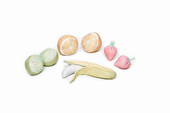 Comidita de tela, frutas