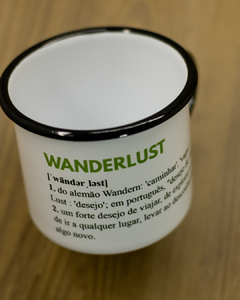 Caneca Significados "Wanderlust" na internet