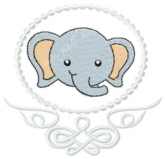 Matriz de bordado elefantinho