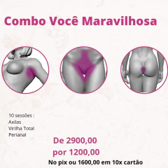 Combo Depilação a Laser - Você Maravilhosa