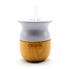 Mate AFRODITA madera y cerámica -lila-