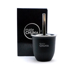 Mate Chuna acero -negro-