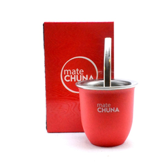 Mate Chuna acero -rojo-