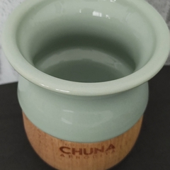 Mate AFRODITA madera y cerámica -verde- en internet
