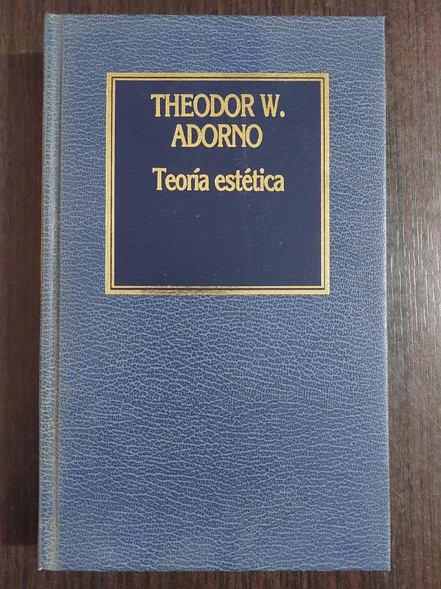 Teoria estética Theodor Adorno Libros de la costa