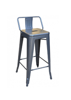 TABURETE TOLIX CON RESPALDO - NEWTON