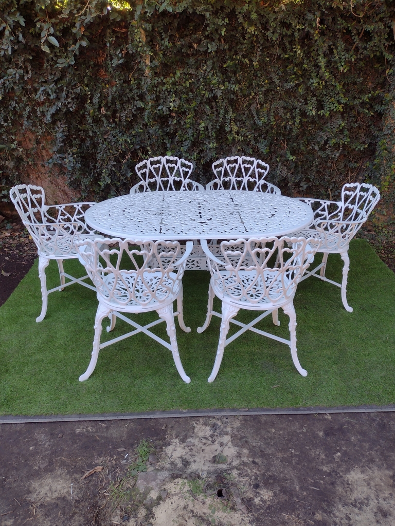 Juego de jardin modelo boston x6 mesa ovalada