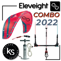 ELEVEIGHT RS 2022 - Combo Kite + Barra + Leash + Inflador en internet
