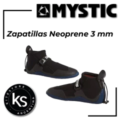 MYSTIC Zapatillas Neoprene Suela Azul - 3 mm