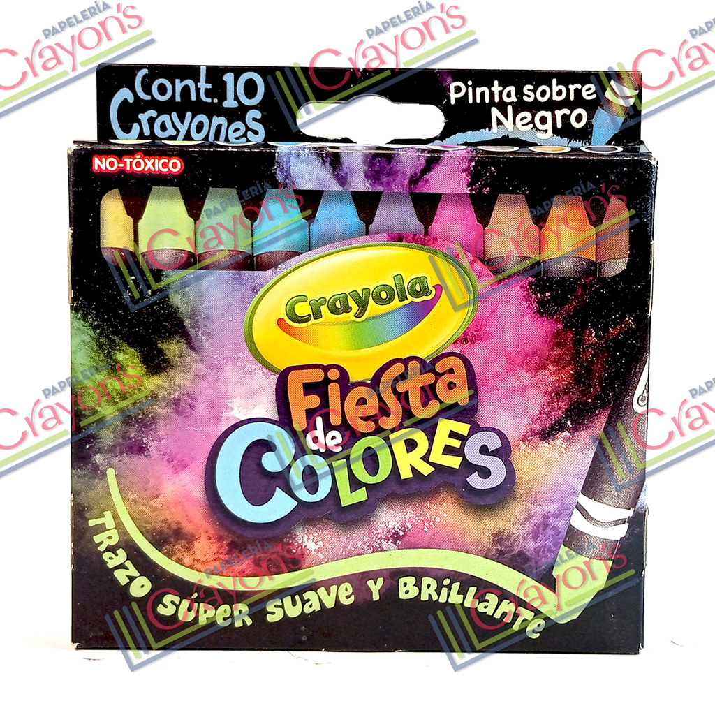CRAYONES CRAYOLA FIESTA 10 PIEZAS Papeleria Crayons