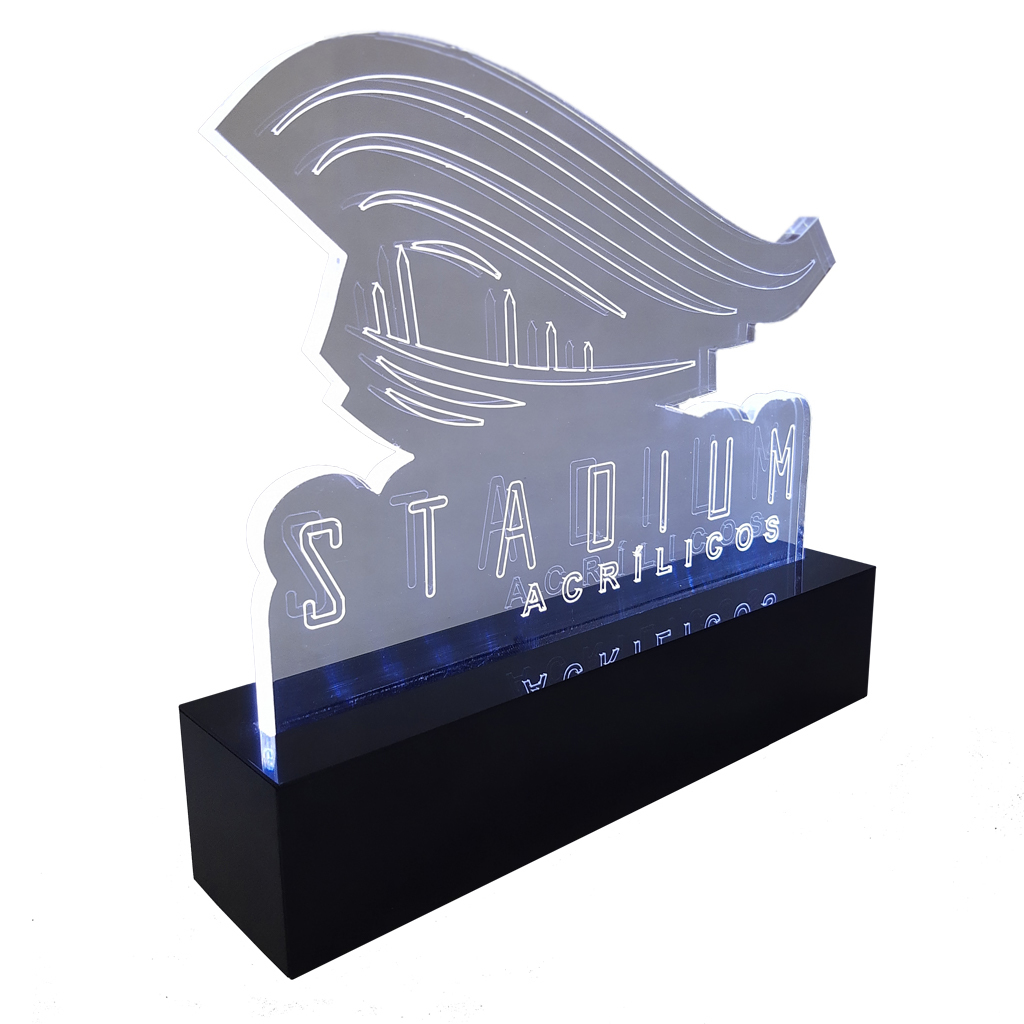 LUMINÁRIA LED EM ACRÍLICO Stadium Acrílicos