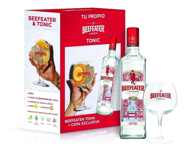 Beefeater Gin 750Ml+ Copon C/Estuche