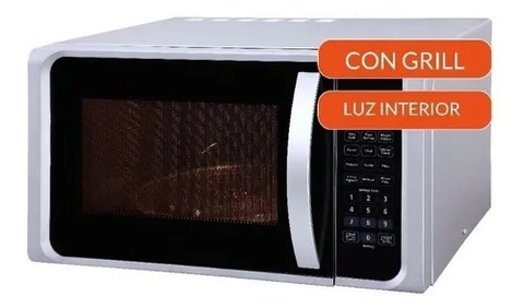 Microondas Warp Tech 23lts digital silver M823LDS