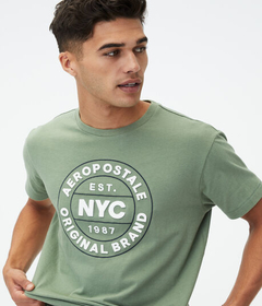 Camiseta Aeropostale NYC Circle Grafico 8940 na internet