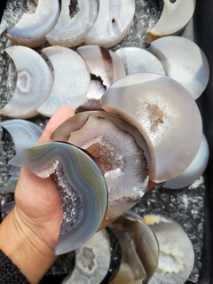 Agate Druzed Moons