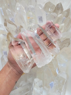 Lemurian Half Polished Points