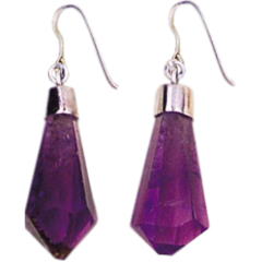 RG Amethyst Point Earrings