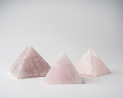 Rose Quartz Pyramids