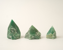 Green Aventurine Top Polished Cut Base