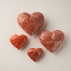 Orange Calcite Hearts