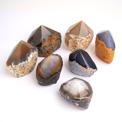 Agate Top Polished Cut Base