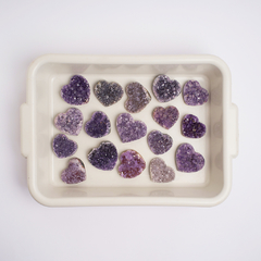Amethyst Druzy Hearts - buy online