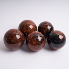 Obsidian Mahogany Spheres