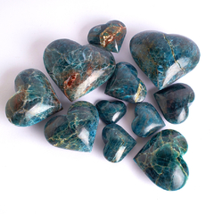 Blue Apatite Hearts