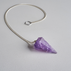Amethyst Pointed 6 Sided Pendulums