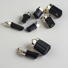 Black Tourmaline Small Point Pendants - buy online