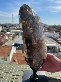 Smoky Quartz Elestial Polished Double Terminated Point