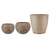 Set Macetas X3 Decorativo Hogar Poliuretano Floridis Interior / exterior - comprar online