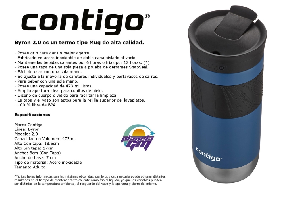 VASO TERMICO CONTIGO HURON COUTURE 2.0 473ML