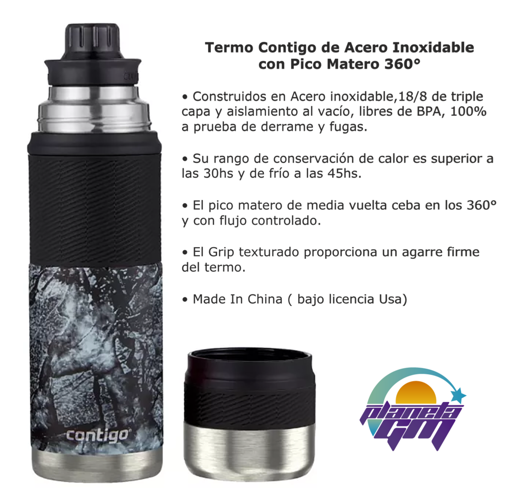 Ambiente Urbano - Termo Contigo Acero Inoxidable 739ML Matero 360