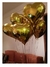 Globos Metalizados Por 10 Unidades. Corazón Dorado 45 Cm